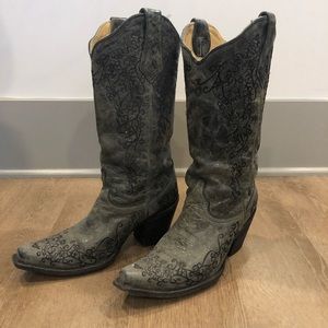 Corral Shoes | Corral A2667 Western Boots Black Gray Snip Toe